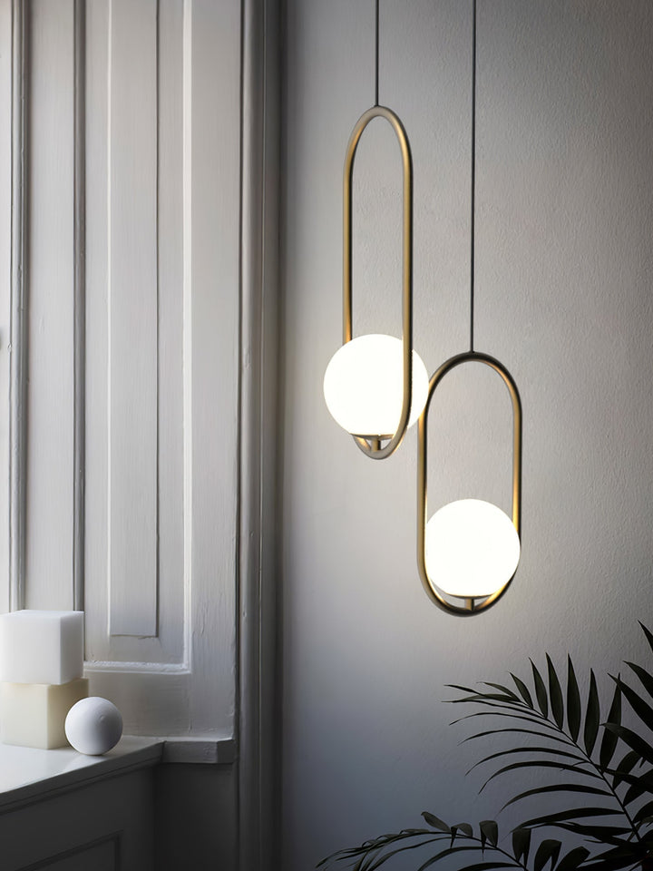 Lustra Lampe Pendante Anneau Moderne en Laiton - Neutralighting