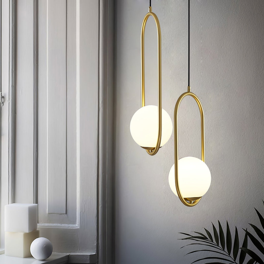 Ellipse Suspension Contemporaine en Laiton - Neutralighting