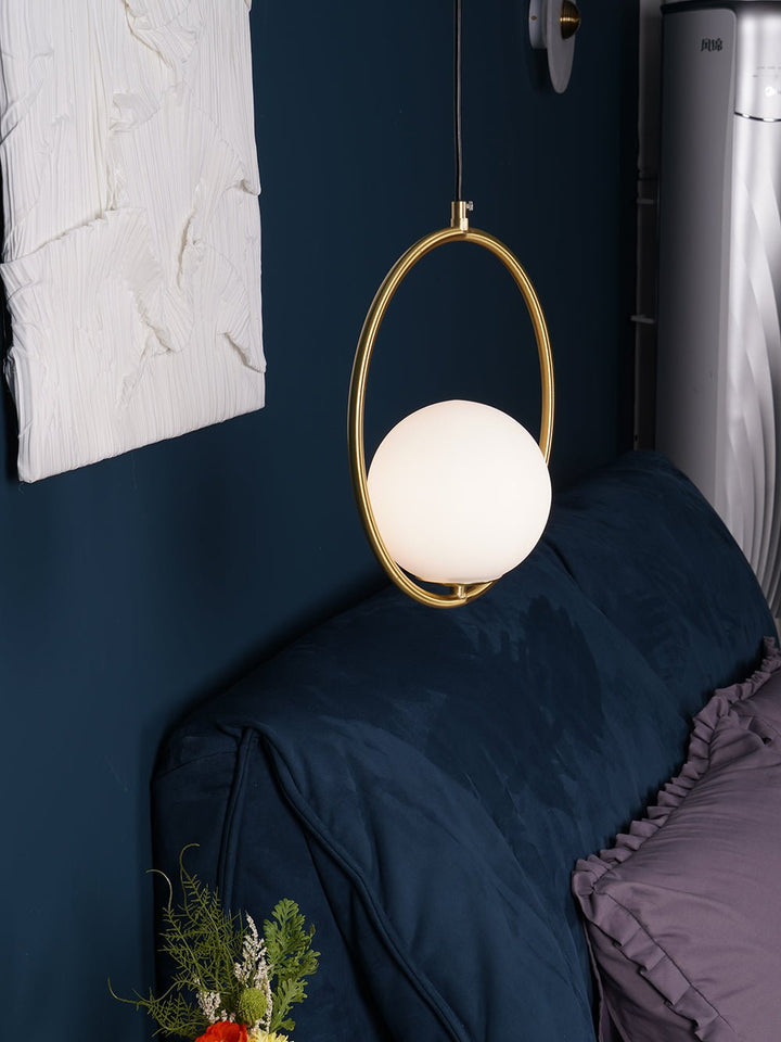 Lustra Lampe Pendante Anneau Moderne en Laiton - Neutralighting