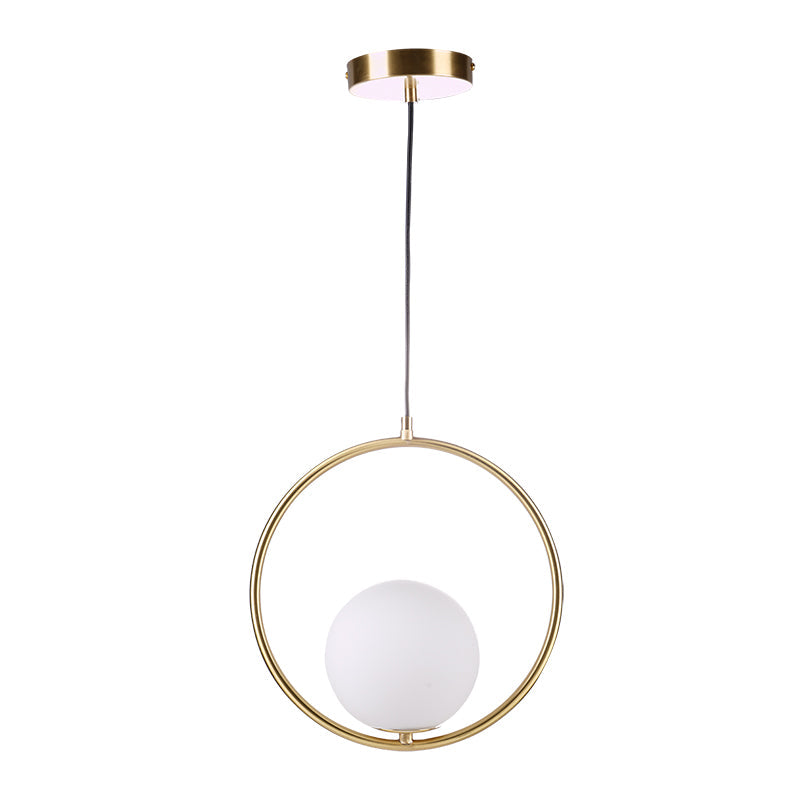 Lustra Lampe Pendante Anneau Moderne en Laiton - Neutralighting