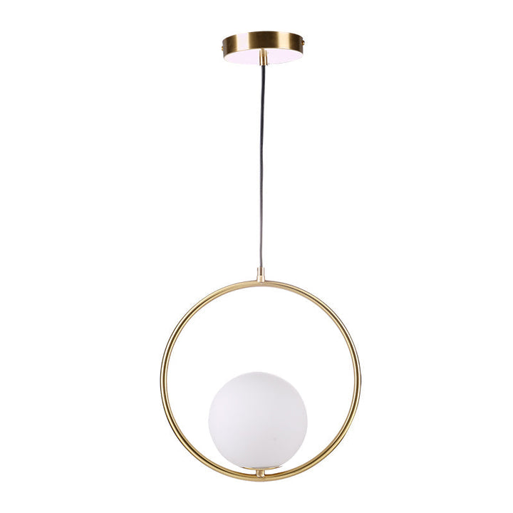 Lustra Lampe Pendante Anneau Moderne en Laiton - Neutralighting
