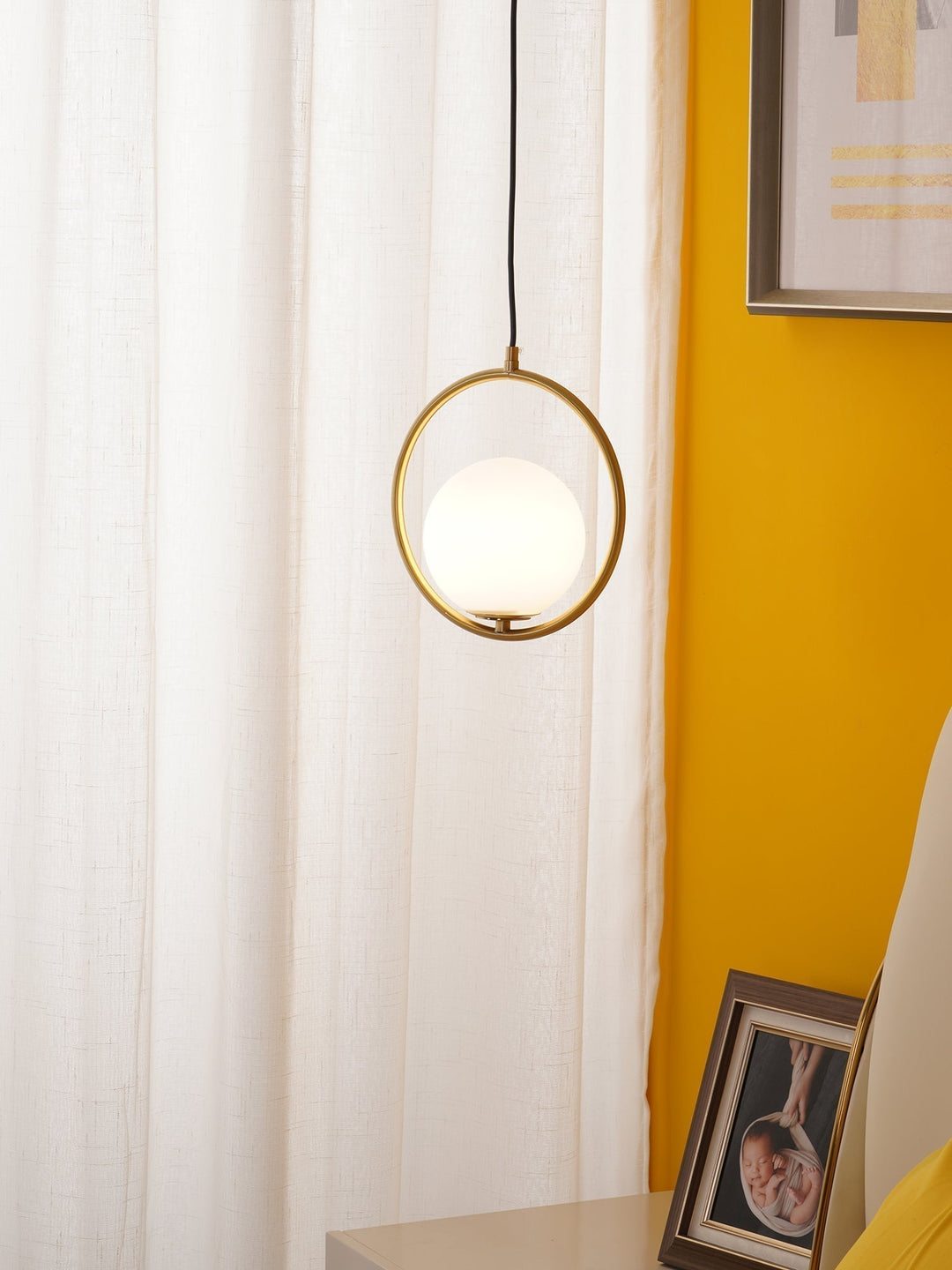 Lustra Lampe Pendante Anneau Moderne en Laiton - Neutralighting