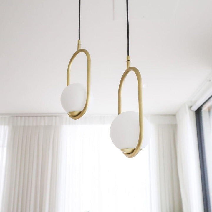 Ellipse Suspension Contemporaine en Laiton - Neutralighting