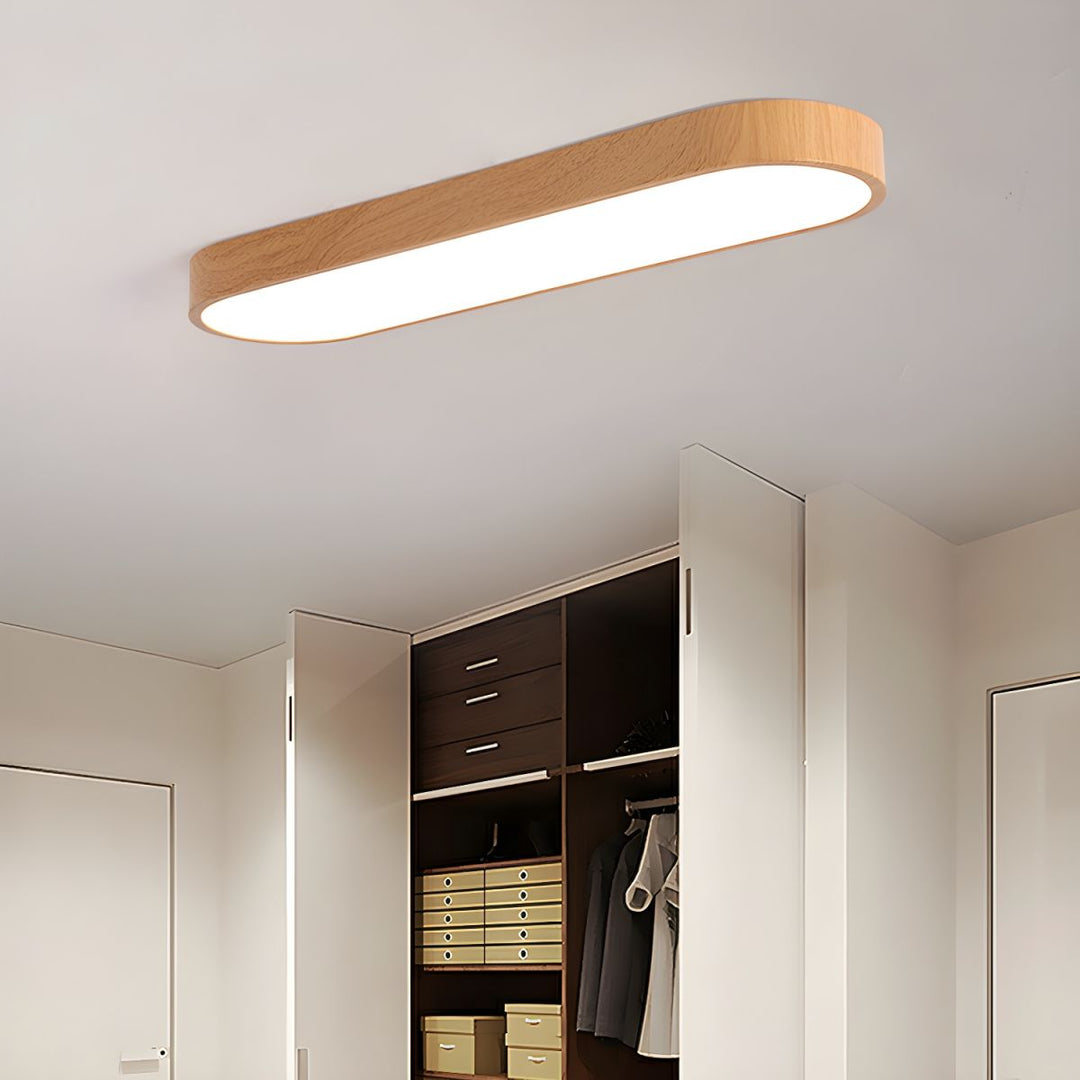 Eliriel Lampe Plafonnier Ronde Minimaliste en Bois - Neutralighting