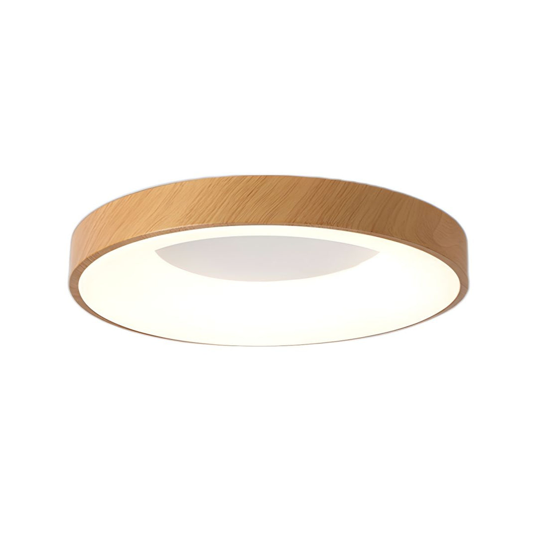 Eliriel Lampe Plafonnier Ronde Minimaliste en Bois - Neutralighting