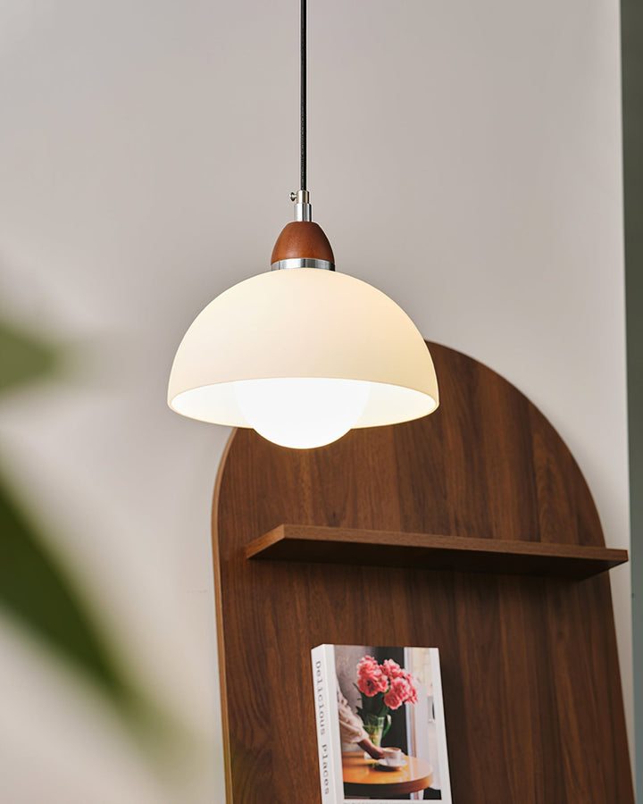Milagro Suspension Lampe Dôme Accent en Bois Minimaliste - Neutralighting