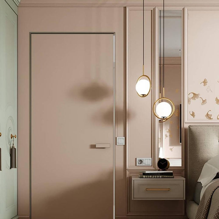 Lustra Lampe Pendante Anneau Moderne en Laiton - Neutralighting