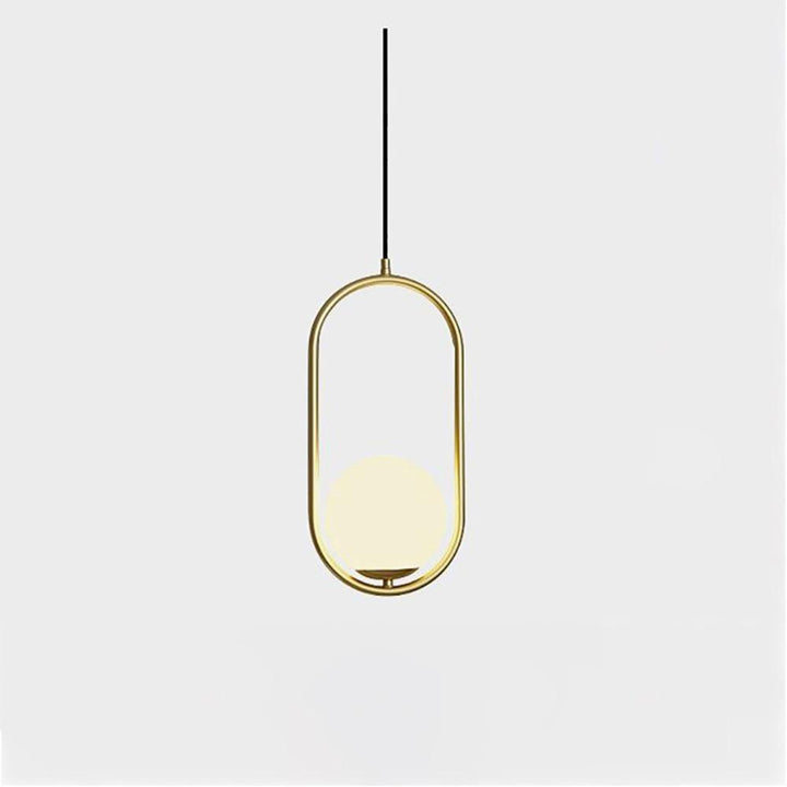 Lustra Lampe Pendante Anneau Moderne en Laiton - Neutralighting