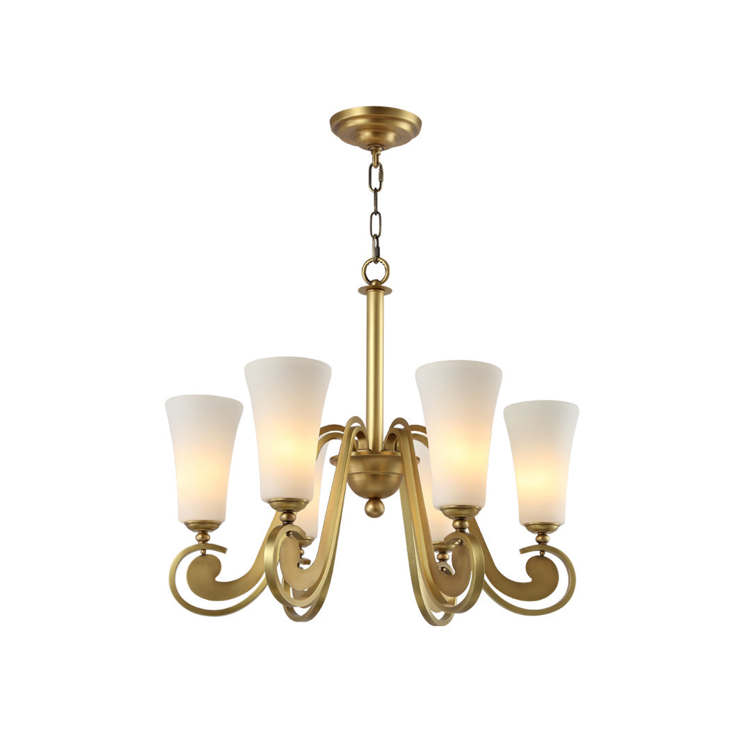 Ilsolen Lustre Laiton Verre Luxe Postmoderne - Neutralighting