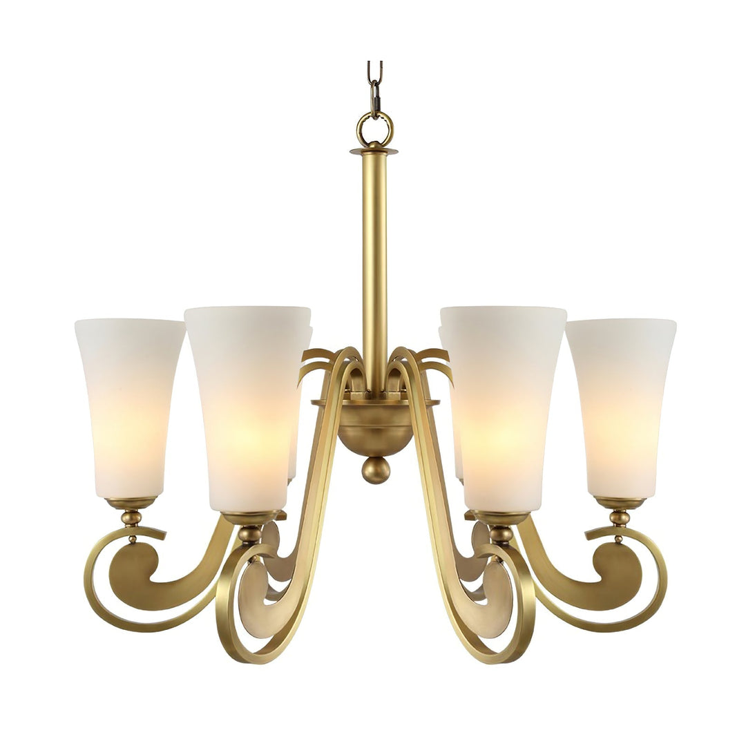 Ilsolen Lustre Laiton Verre Luxe Postmoderne - Neutralighting