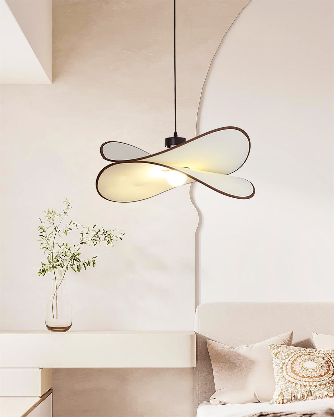 Cicaros Suspension Métal Tissu Art Créatif - Neutralighting