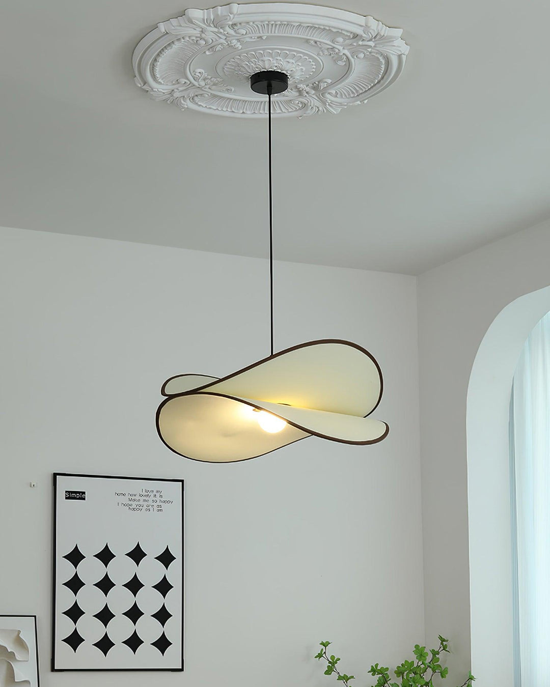 Miley Lampe Pendante Courbée Organique Minimaliste - Neutralighting