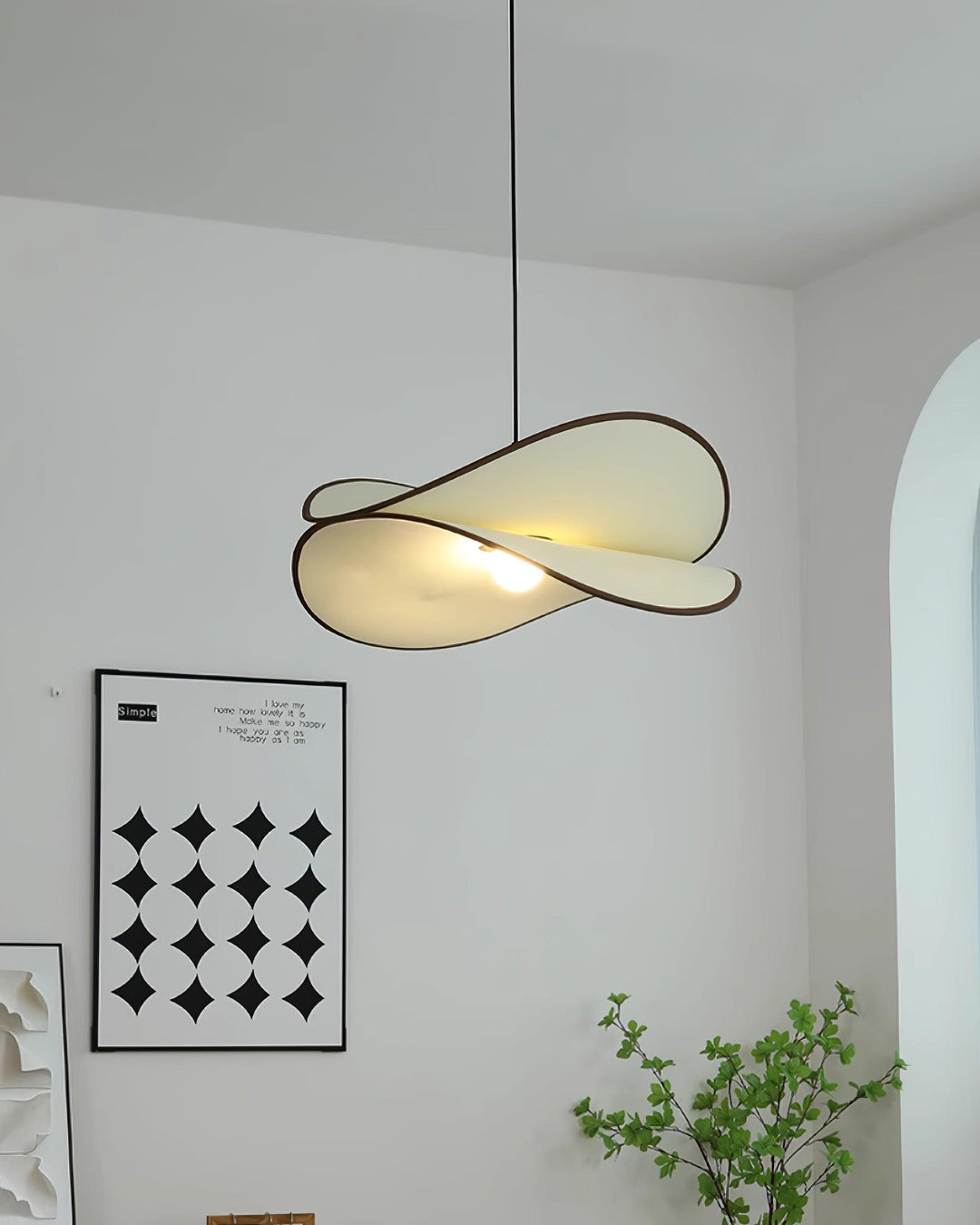 Miley Lampe Pendante Courbée Organique Minimaliste - Neutralighting
