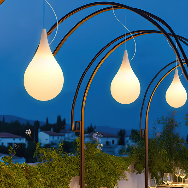 Milk Suspension Extérieure Lampe Goutte Acrylique Goutte d&