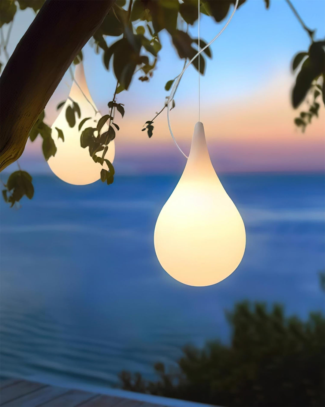 Milk Suspension Extérieure Lampe Goutte Acrylique Goutte d&