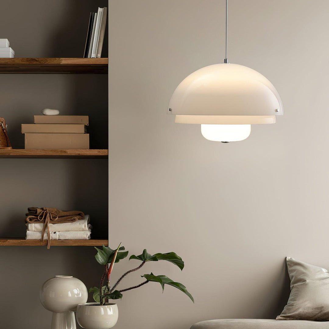 Cuthean Lampe Suspension Verre Blanc Laitier - Neutralighting