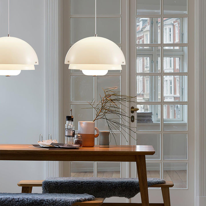 Cuthean Lampe Suspension Verre Blanc Laitier - Neutralighting