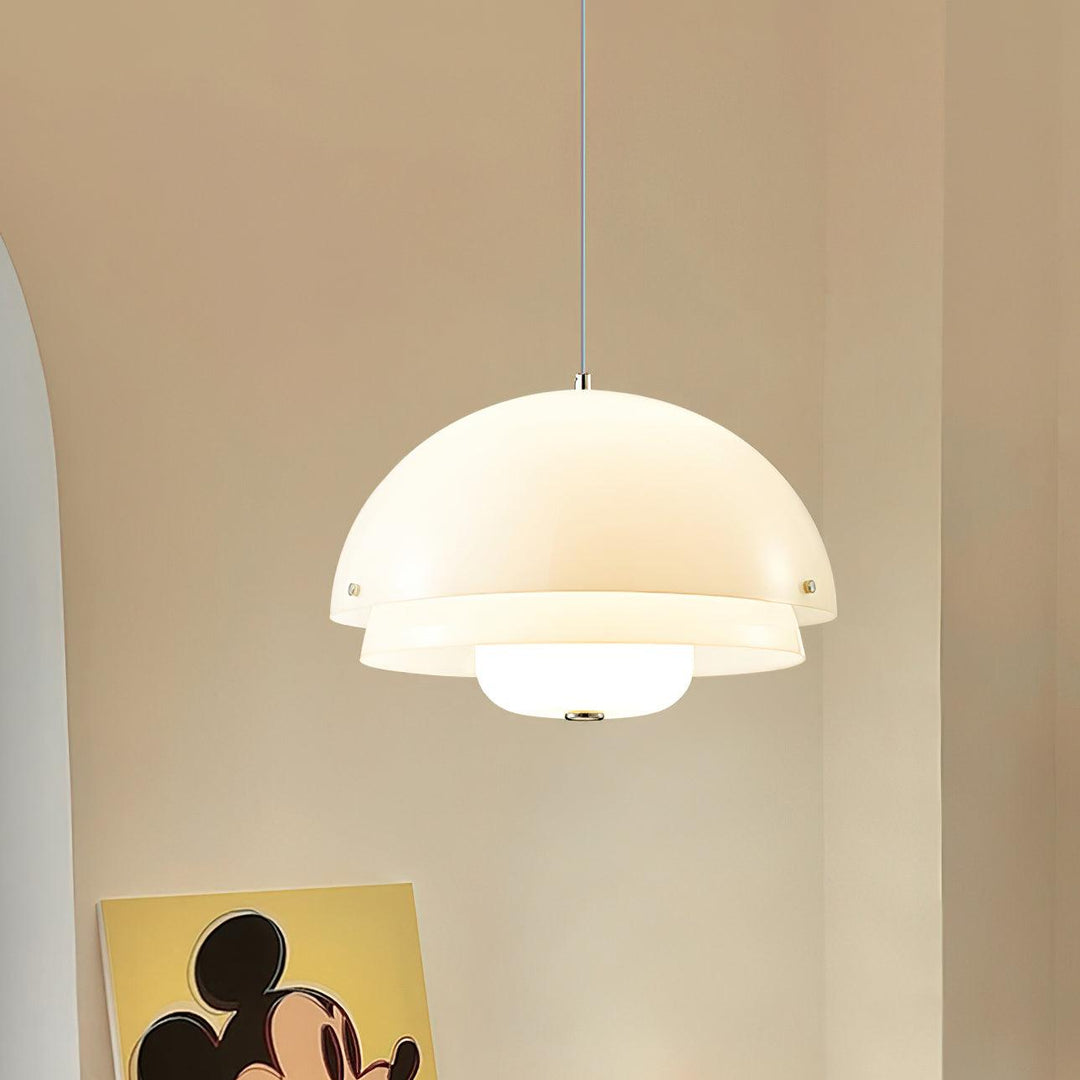 Cuthean Lampe Suspension Verre Blanc Laitier - Neutralighting