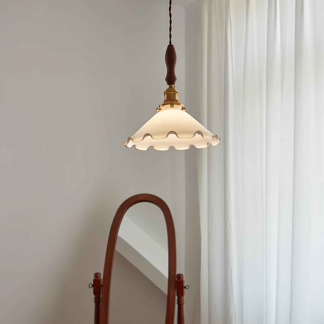 Milky Suspension Fleur en Verre Volant Organique - Neutralighting