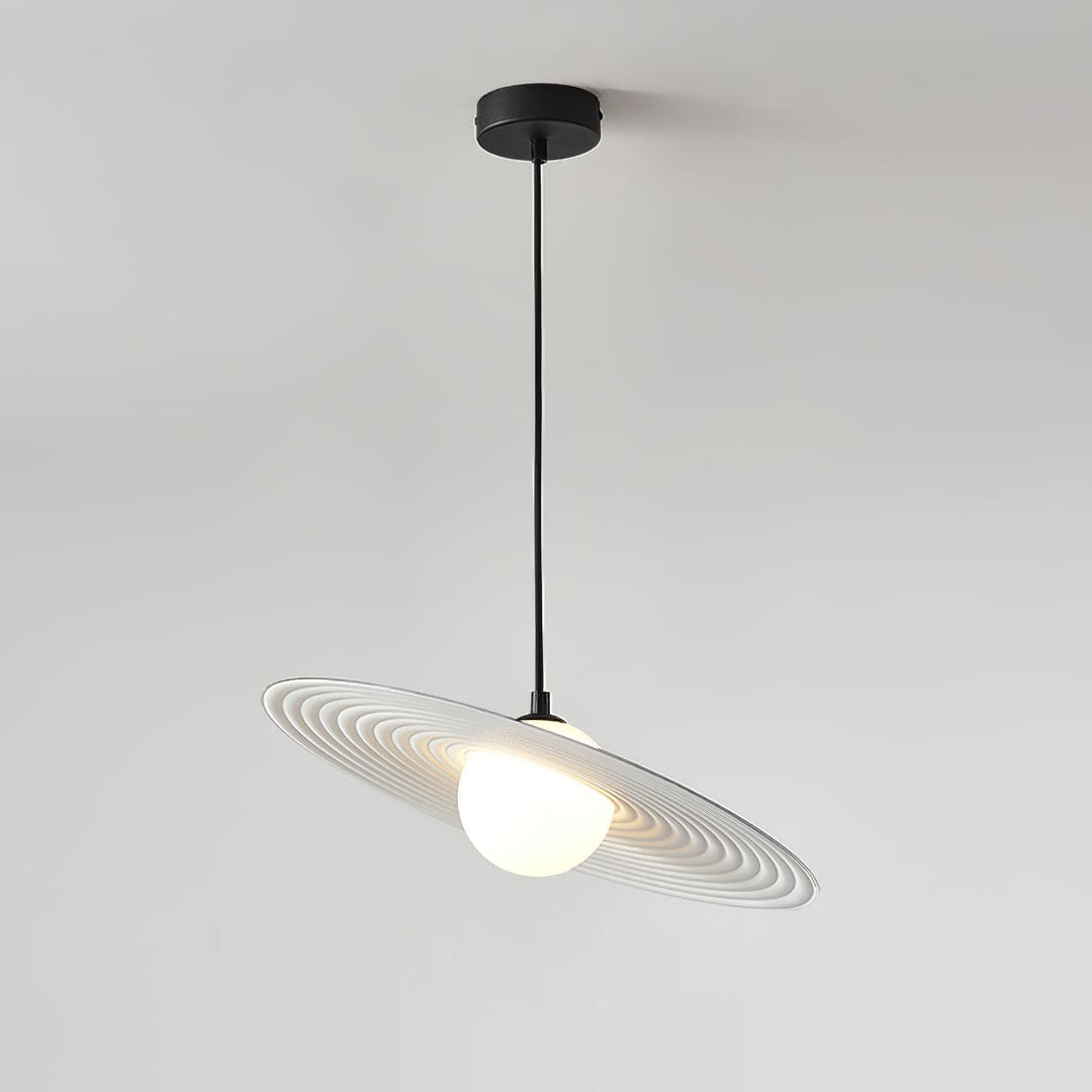Lustra Suspension en Plaque LED PE Blanche et Noire - Neutralighting