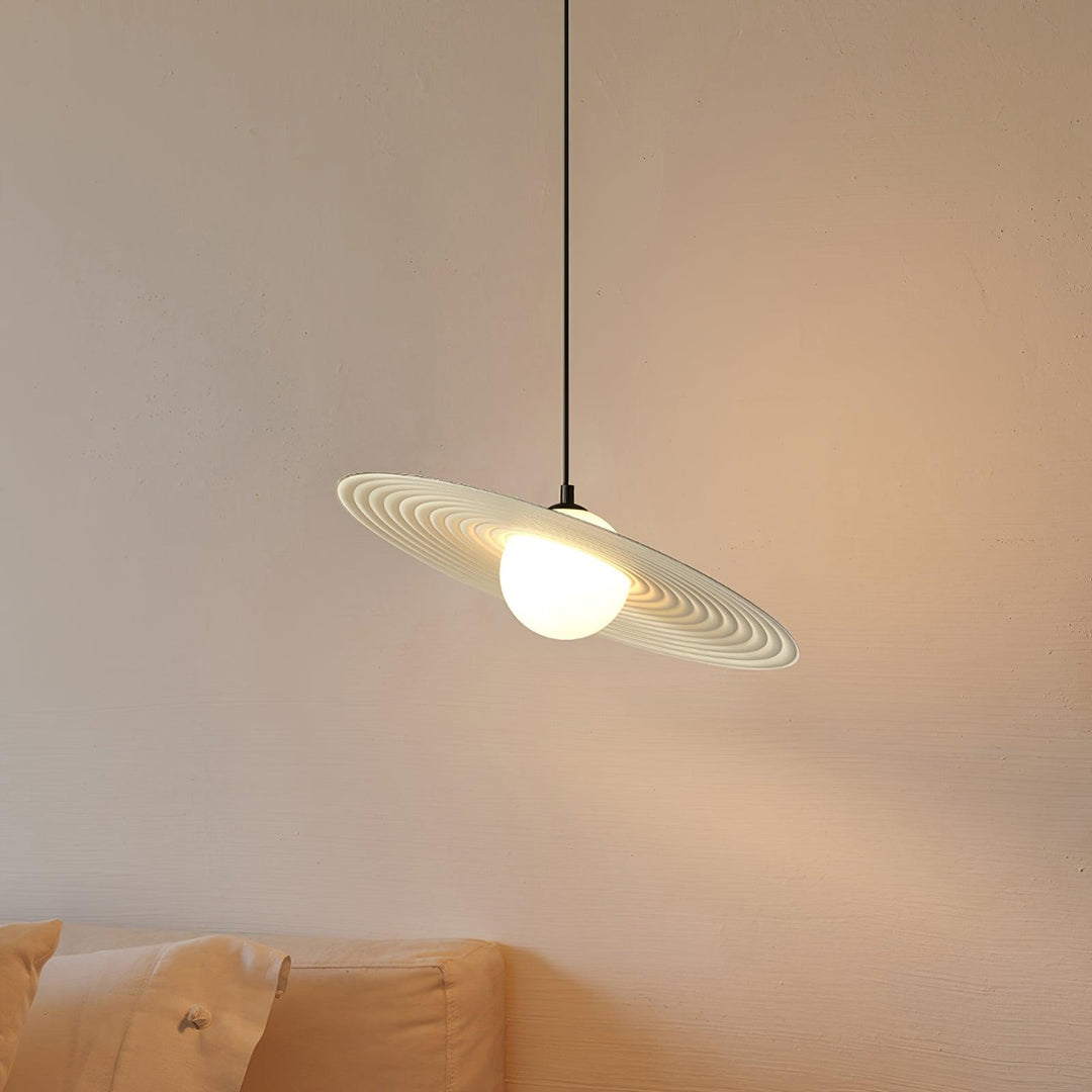 Lustra Suspension en Plaque LED PE Blanche et Noire - Neutralighting