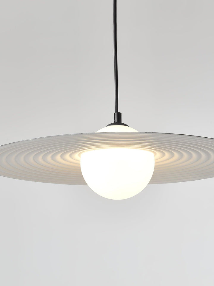 Lustra Suspension en Plaque LED PE Blanche et Noire - Neutralighting