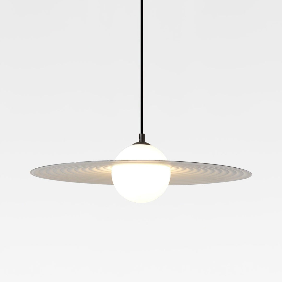 Lustra Suspension en Plaque LED PE Blanche et Noire - Neutralighting