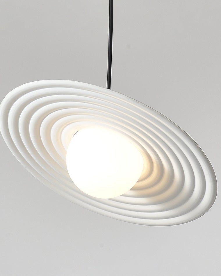 Lustra Suspension en Plaque LED PE Blanche et Noire - Neutralighting