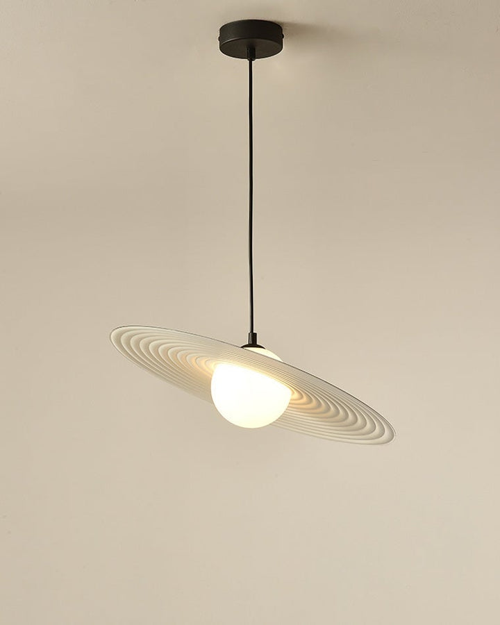 Lustra Suspension en Plaque LED PE Blanche et Noire - Neutralighting