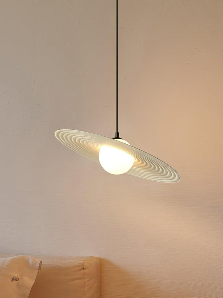 Lustra Suspension en Plaque LED PE Blanche et Noire - Neutralighting