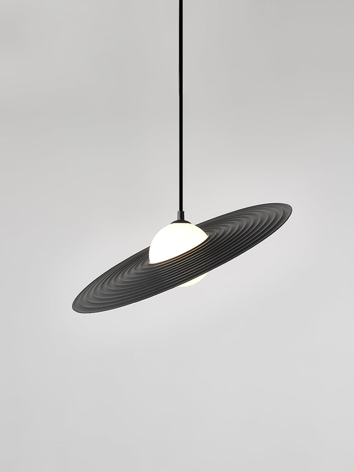 Lustra Suspension en Plaque LED PE Blanche et Noire - Neutralighting
