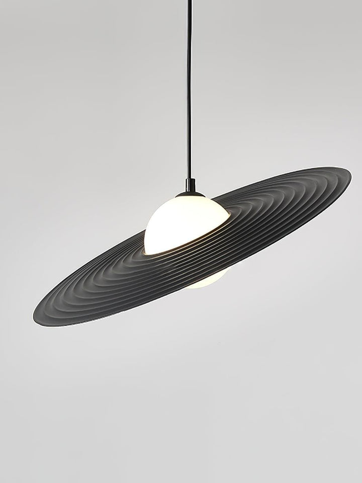 Lustra Suspension en Plaque LED PE Blanche et Noire - Neutralighting