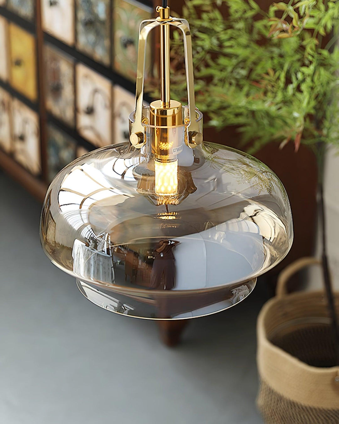 Aurelin Lampe Pendante Élégante Verre Ambre - Neutralighting