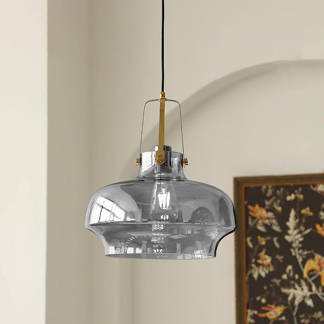 Aurelin Lampe Pendante Élégante Verre Ambre - Neutralighting