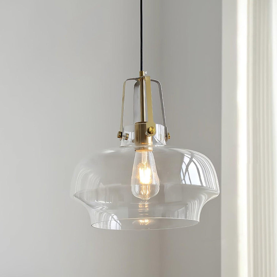 Aurelin Lampe Pendante Élégante Verre Ambre - Neutralighting