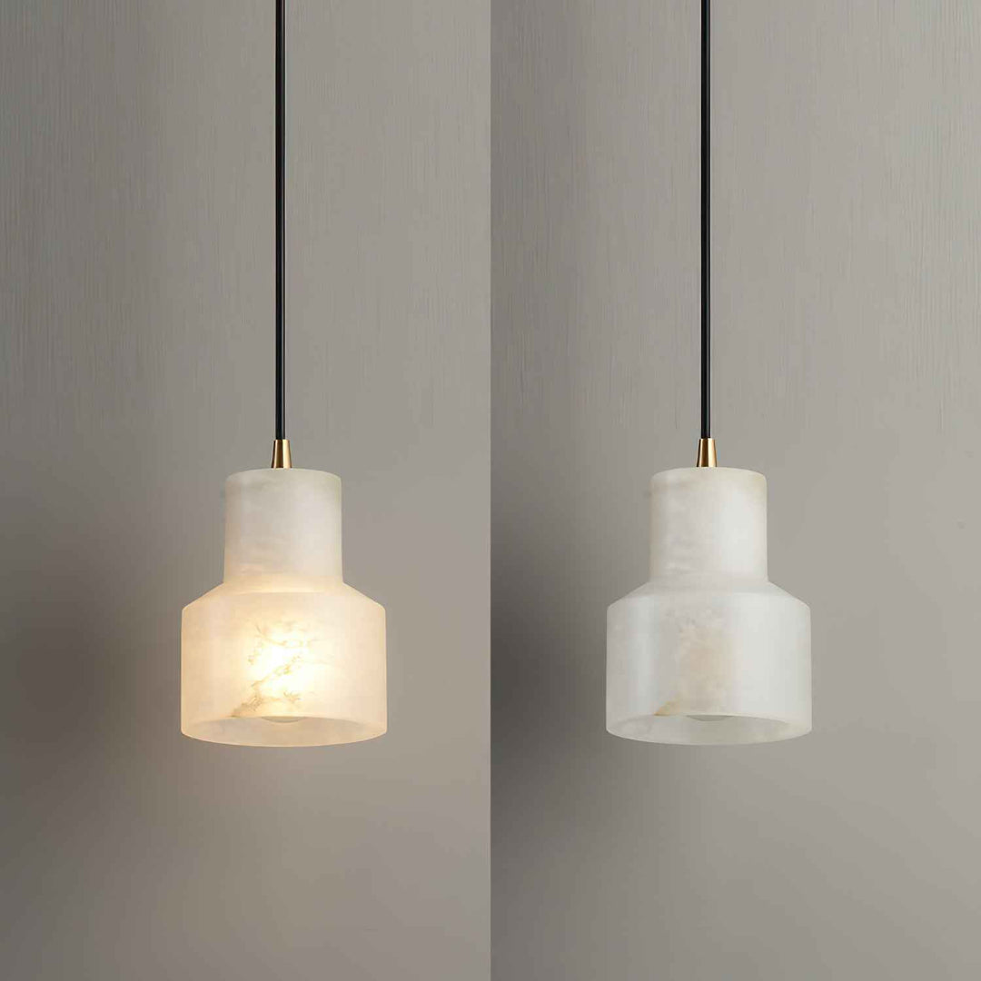 Syphae Suspension Laiton Albâtre Minimaliste Moderne - Neutralighting