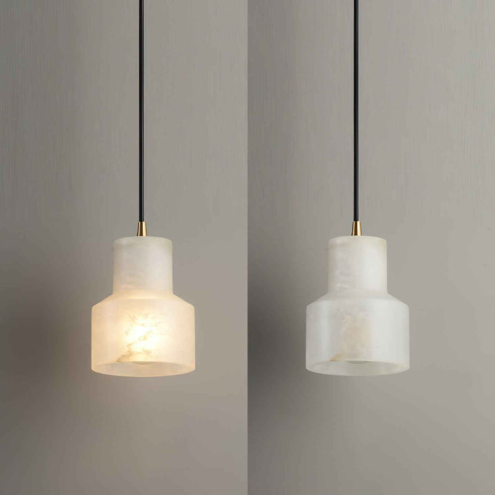 Syphae Suspension Laiton Albâtre Minimaliste Moderne - Neutralighting