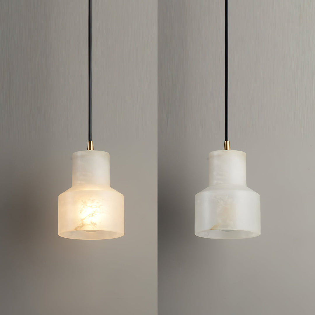 Syphae Suspension Laiton Albâtre Minimaliste Moderne - Neutralighting