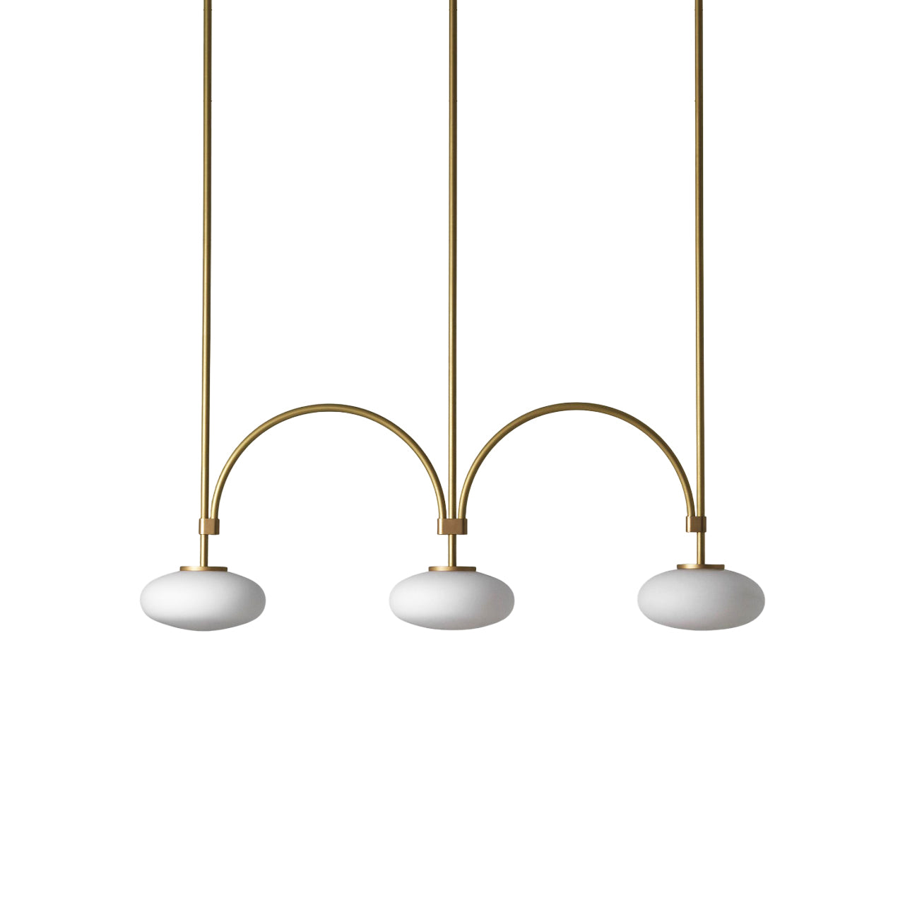 Lythean Suspension Linéaire Laiton Verre Minimaliste Moderne - Neutralighting