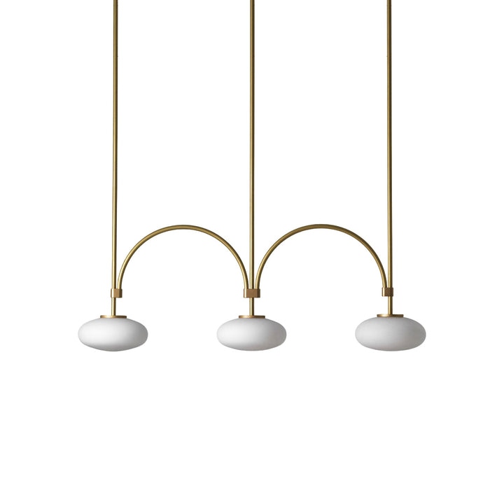 Lythean Suspension Linéaire Laiton Verre Minimaliste Moderne - Neutralighting