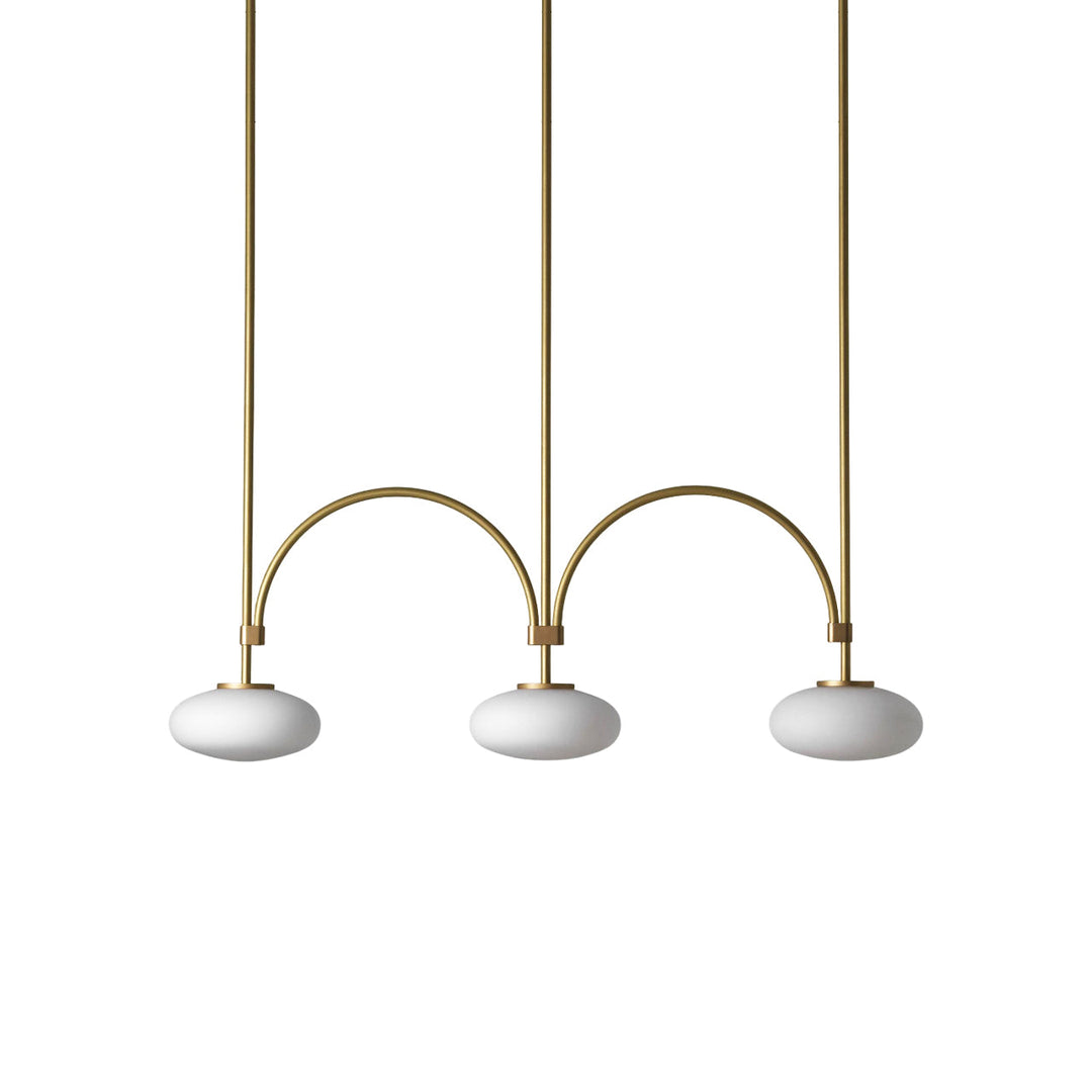 Lythean Suspension Linéaire Laiton Verre Minimaliste Moderne - Neutralighting