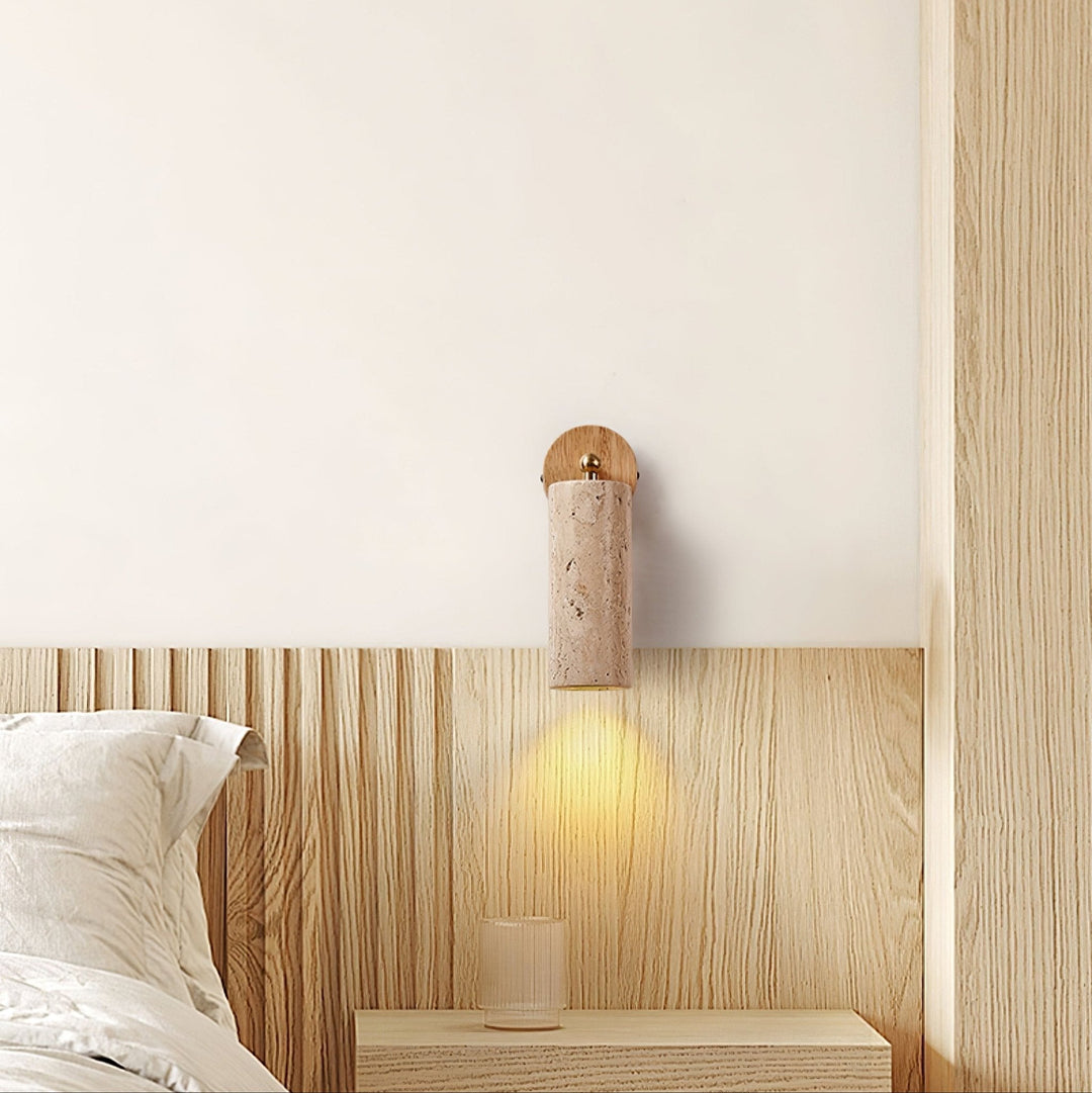Erzorus Applique Murale Minimaliste en Travertin - Neutralighting
