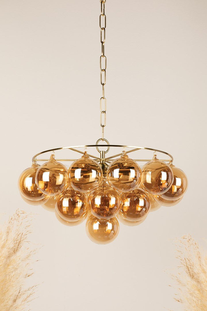 Aurora Chandelier en Verre Globe Élégant - Neutralighting