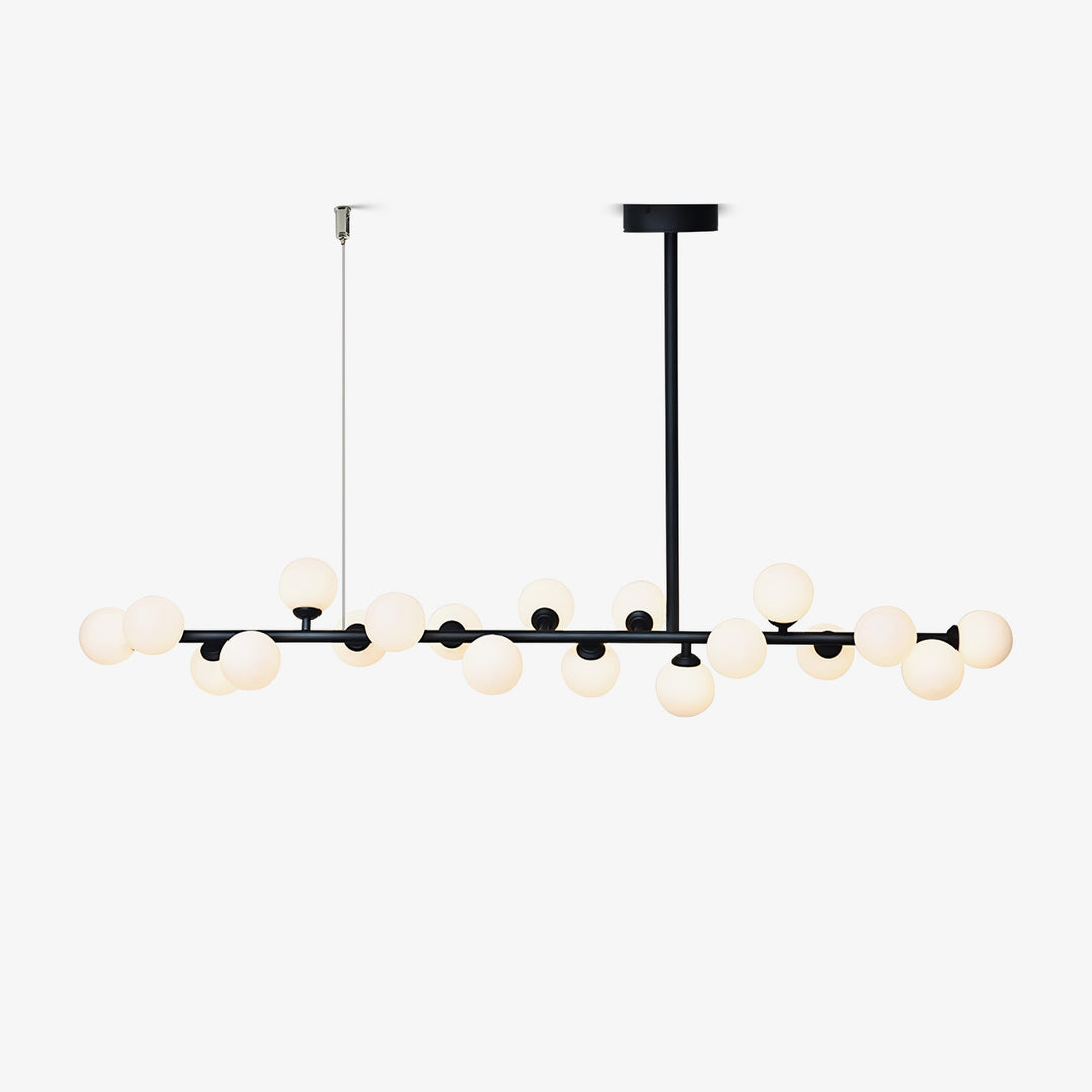 Lumiray Suspension Linéaire Noire Globe - Neutralighting