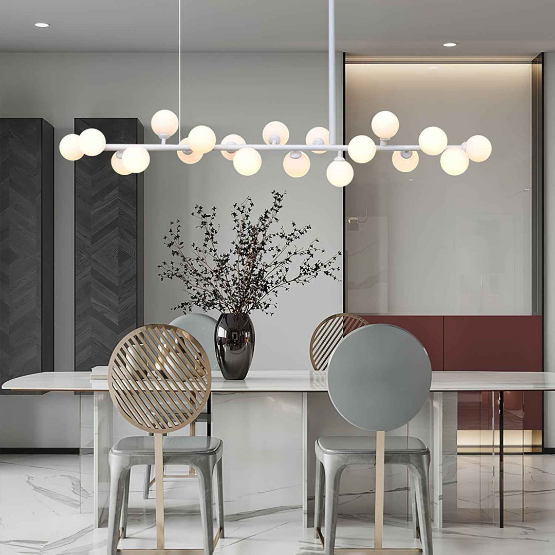 Lumiray Suspension Linéaire Noire Globe - Neutralighting