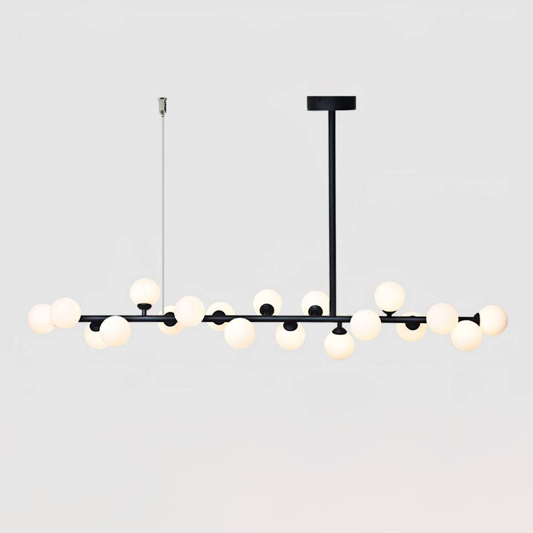 Lumiray Suspension Linéaire Noire Globe - Neutralighting