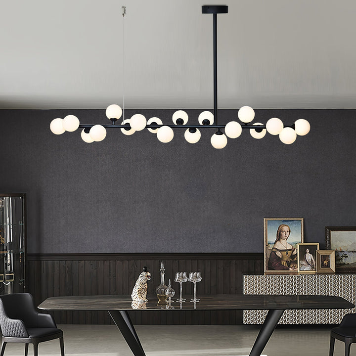 Lumiray Suspension Linéaire Noire Globe - Neutralighting