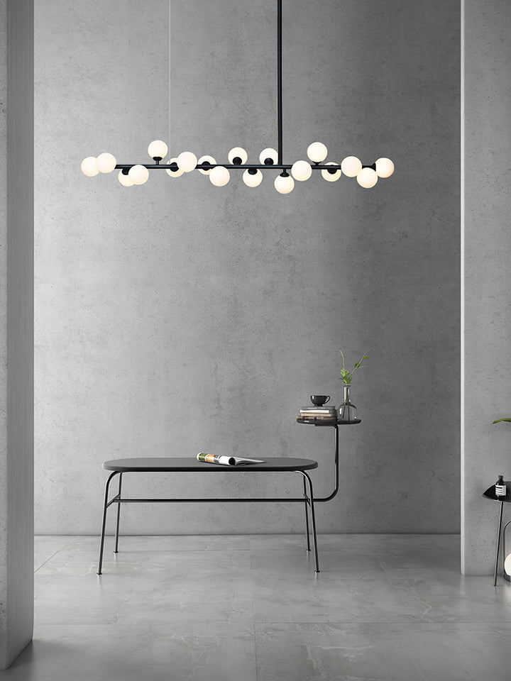 Lumiray Suspension Linéaire Noire Globe - Neutralighting
