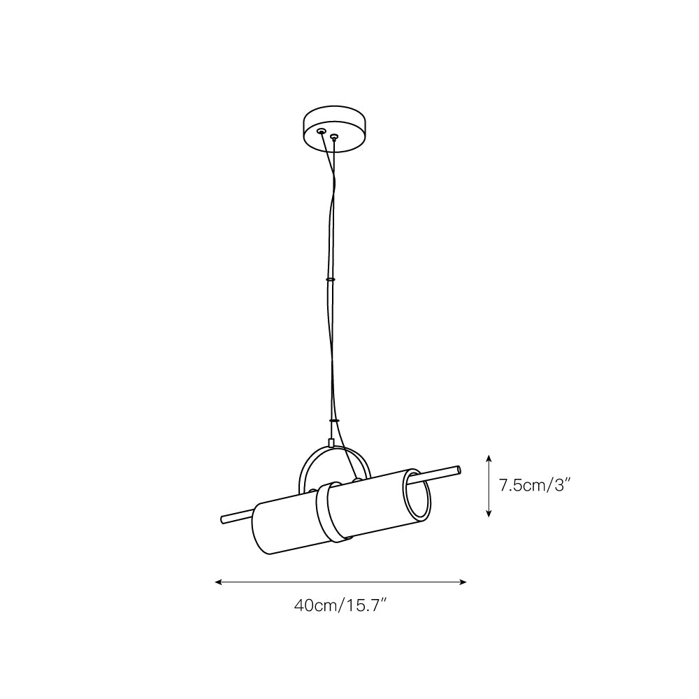 Atheor Suspension Cylindrique Albâtre Minimaliste - Neutralighting