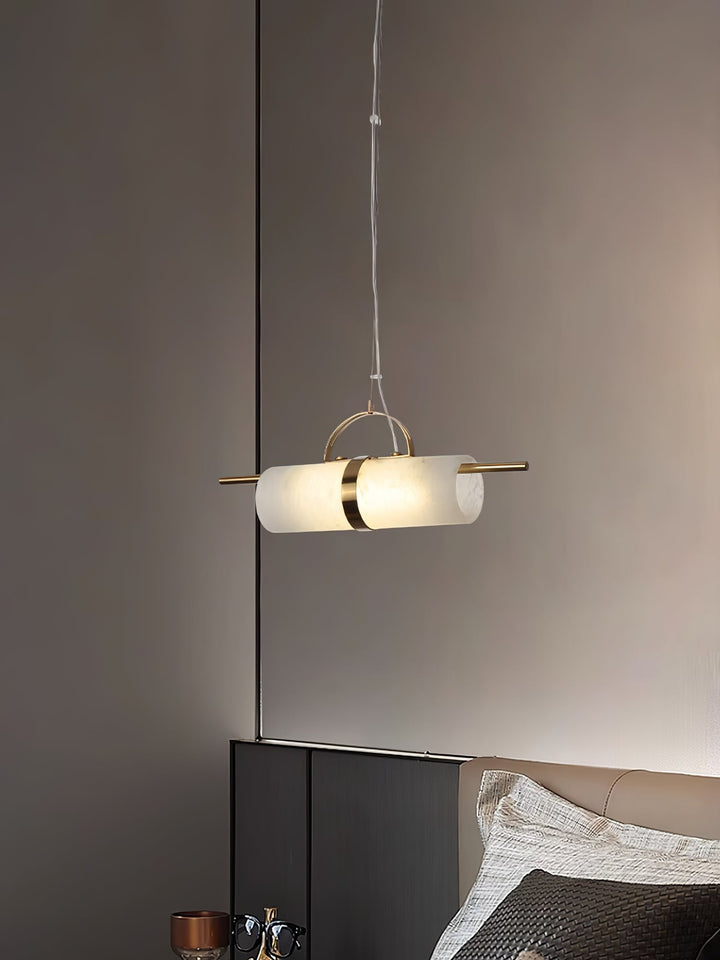 Atheor Suspension Cylindrique Albâtre Minimaliste - Neutralighting